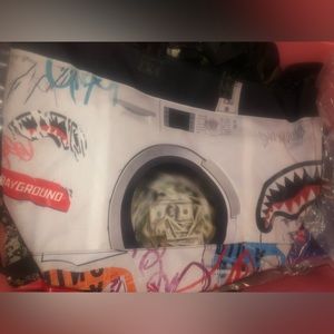 Washing the money tote bag